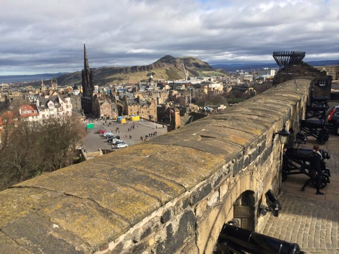 Arthur's Seat from Edinburgh Castle