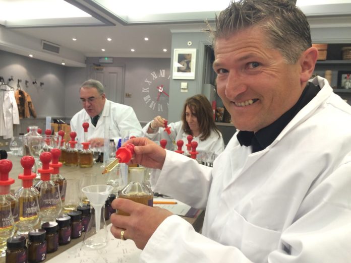 Robin blending his own whisky