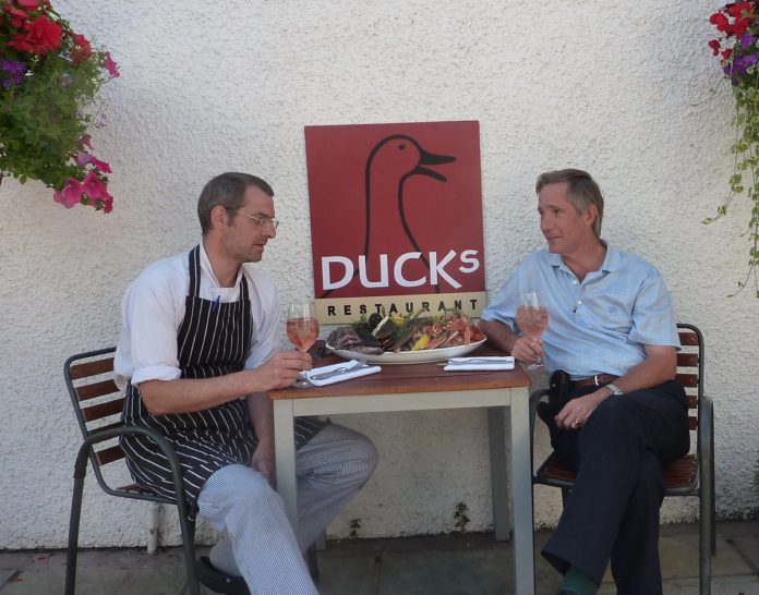 Malcolm Duck and Chef Jonny Dunbar