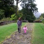 Walking in the grounds at Ardkinglas House