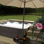 Hot tub at Kilfinan House