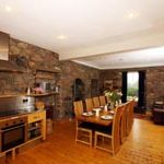 Spacious kitchen at Kilfinan House