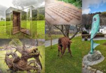 BLiSS is a Quartet of Scottish Villages Sculptures and installations on the award winning BLiSS Trail