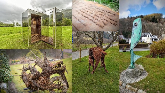 Sculptures and istallaitons on the award winning BLiSS Trail