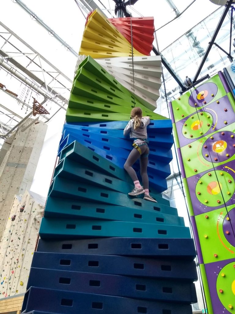 Nearing the top of the Stairway to Heaven, Clip 'n' Climb, EICA: Ratho 