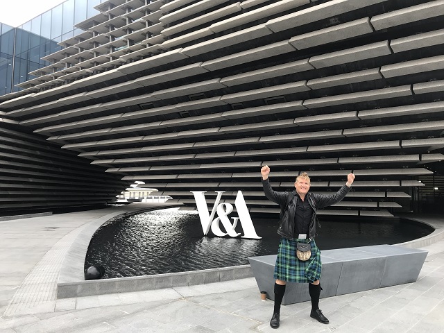 Robin at the V&A Dundee