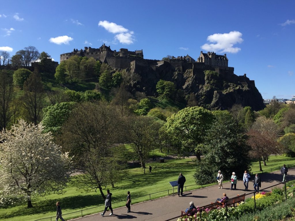 Edinburgh Castle from Princes Street Gardens