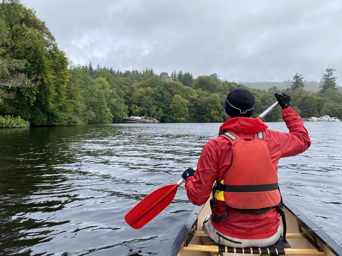 Kayaking on Loch Oich