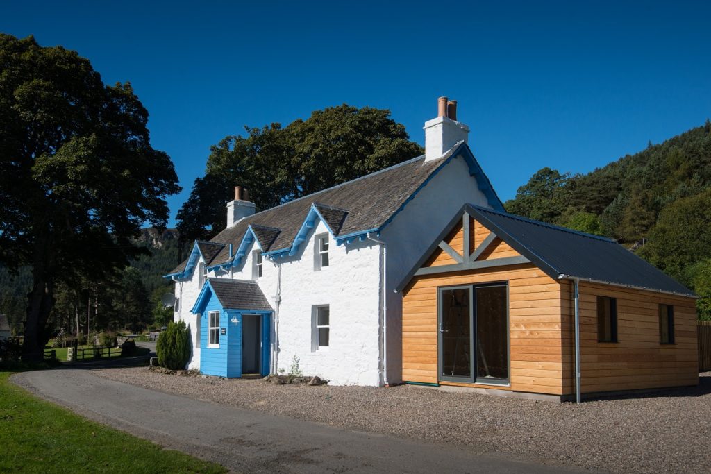 Keeper's Cottage and the games room,  Straloch Highland Retreats 
