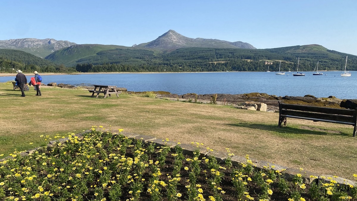 View of Goatfell from Brodick, Arran