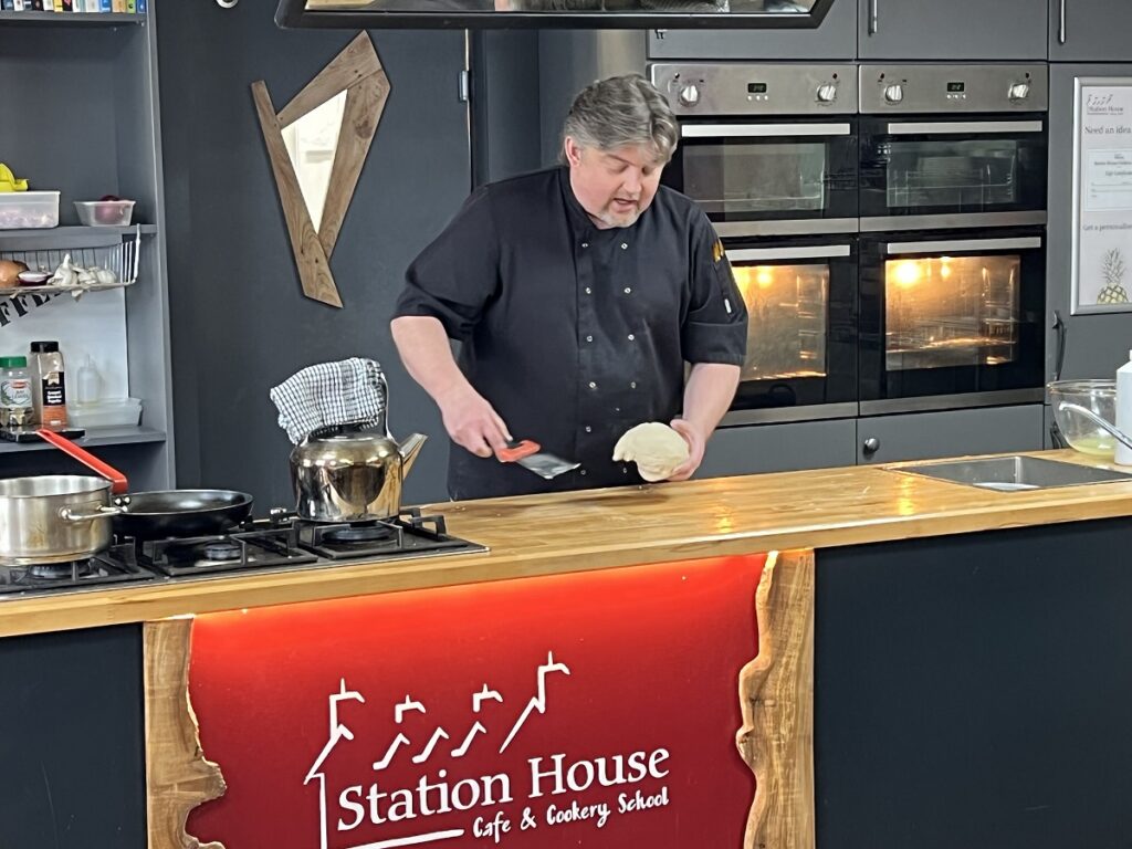 Nick Morris ar the Station House Cookery School