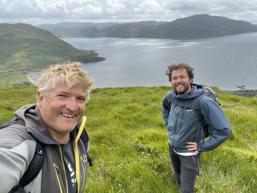 Robin and Knoydart Ranger Finlay Greig 