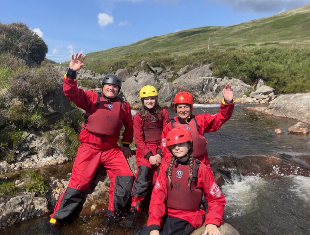 Gorge walking in North Glen Sannox, Isle of Arran with Lochranza Centre